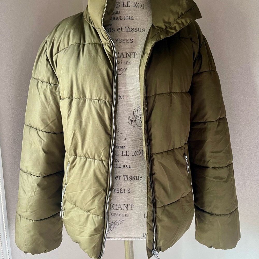 Altar’d State Olive Green Puffer Jacket